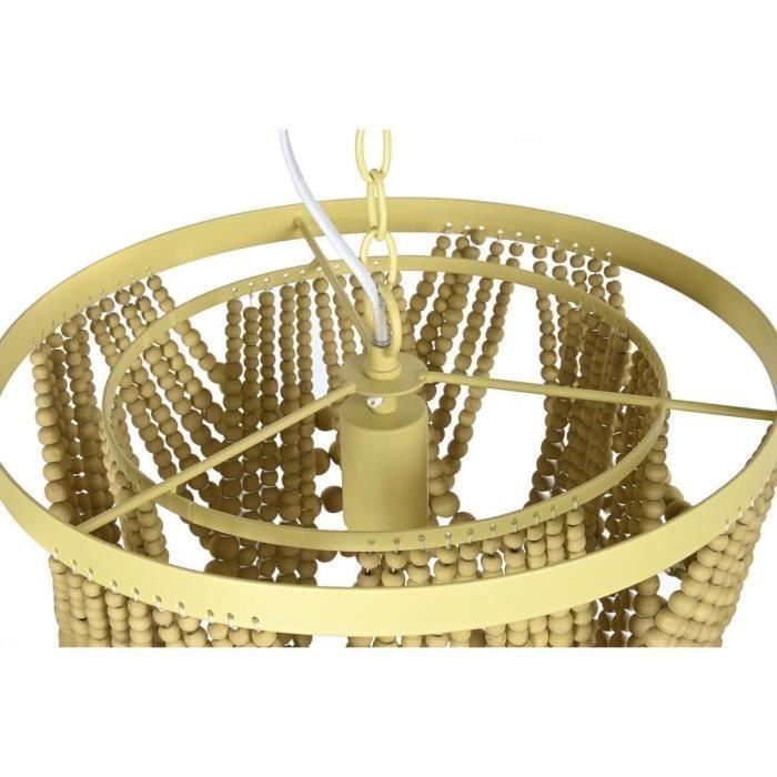 Suspension - Métal - Marron Jaune - 50W - 35x35x95cm - Intérieur