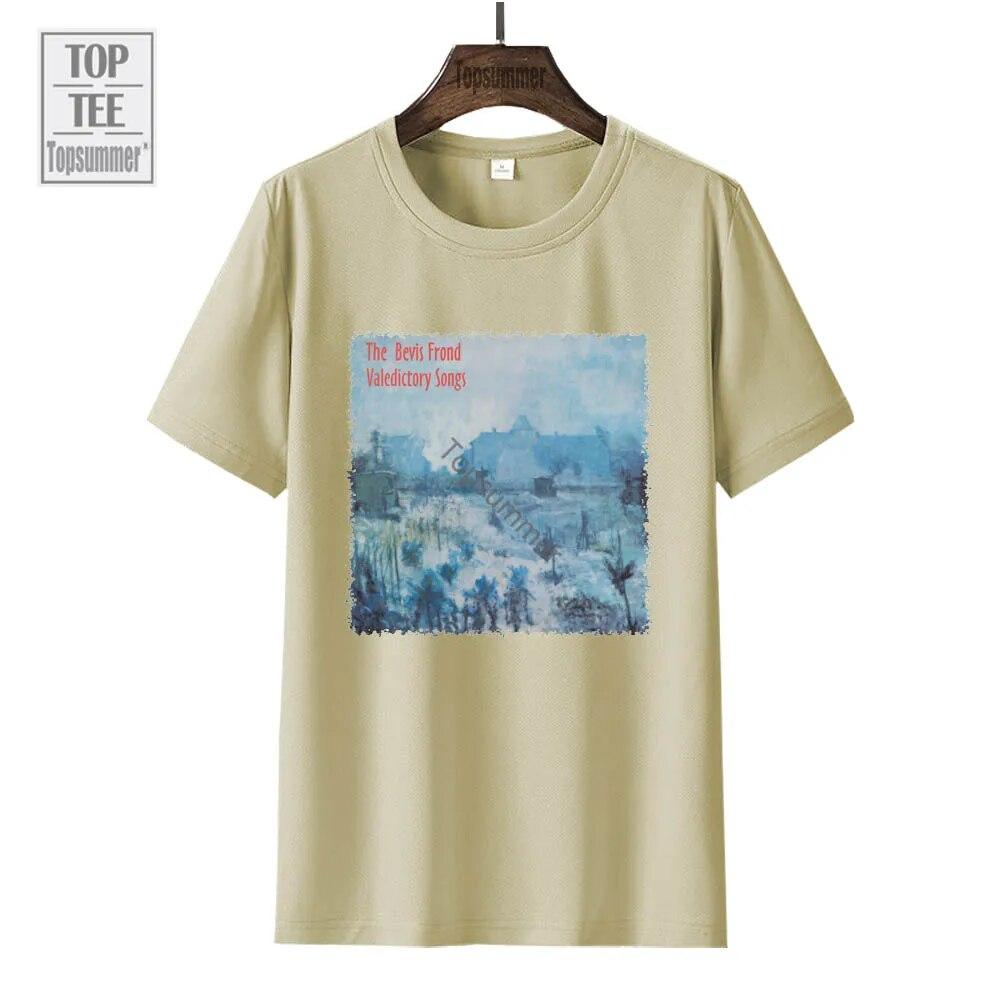 Valedictory Songs Album T-Shirt The Bevis Frond Tour T Shirt Unisex Rock Band Black Tshirts Women Graphic Print Top
