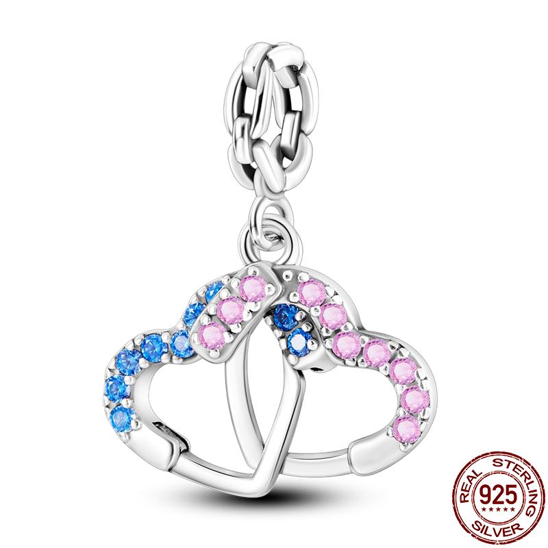 S925 Sterling Silver Luminous Colorful Fireflies Charms Fit  Bracelet Bead DIY Jewelry For Women Gift Hot Sale