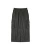 Visavi Pigment Washed Cargo Skirt (D.K Gray)
