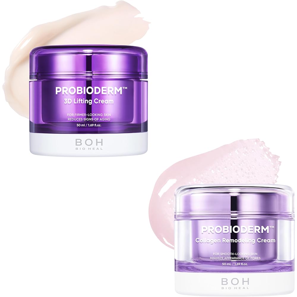 

Boh Probioderm 3D Lifting Cream & Collagen Remodeling Cream 50ml x 2 High Moisture Dry Skin Elasticity Korean Skincare