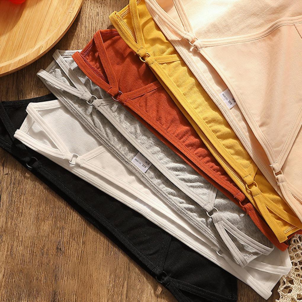 Woman Underwear Cotton Briefs Seamless Solid Color Panties