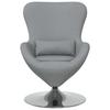 Egg Chair Light Grey 63 x 73 x 90 cm Fabric