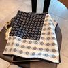Double-sided Imitation Silk Wool Scarf Silk Scarf Women's New Neck Scarf Shirt Small Square Scarf Scarf Mother Gift