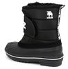 Mozu Bean Down Boots, Inner Boa, Velcro Closure, Women's, Black, Size 25cm