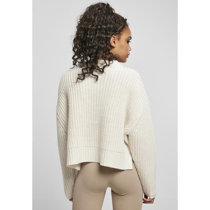 Mikina - Urban Classics - Široká Oversize - Bílá - Stojáček - Dlouhý rukáv