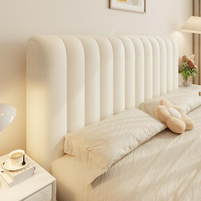 Cream Wind Headboard Cover Beautiful Transformation Household Dust-proof Headboard Cover Soft and Thick Backrest High Elasticity