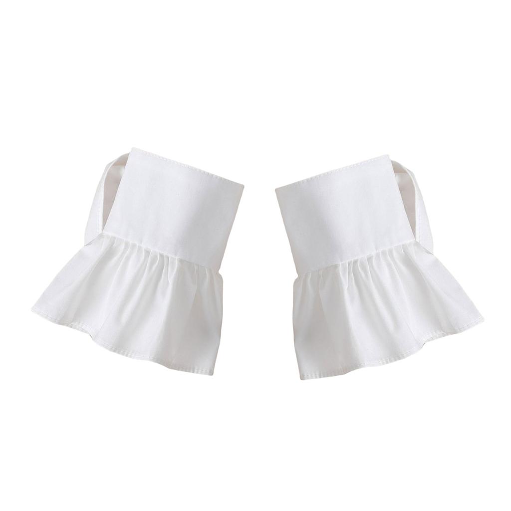 Faux Sleeves Decorative Trumpet Sleeves for Sweater Embroidery Lace False Sleeves Cuff Extension Easy Wear Wrist Cuffs
