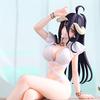 Anime Albedo Figure Sitting pose Action Figure Purple Version Adult beauty Model Desktop Ornaments Collection toy Gifts 16cm