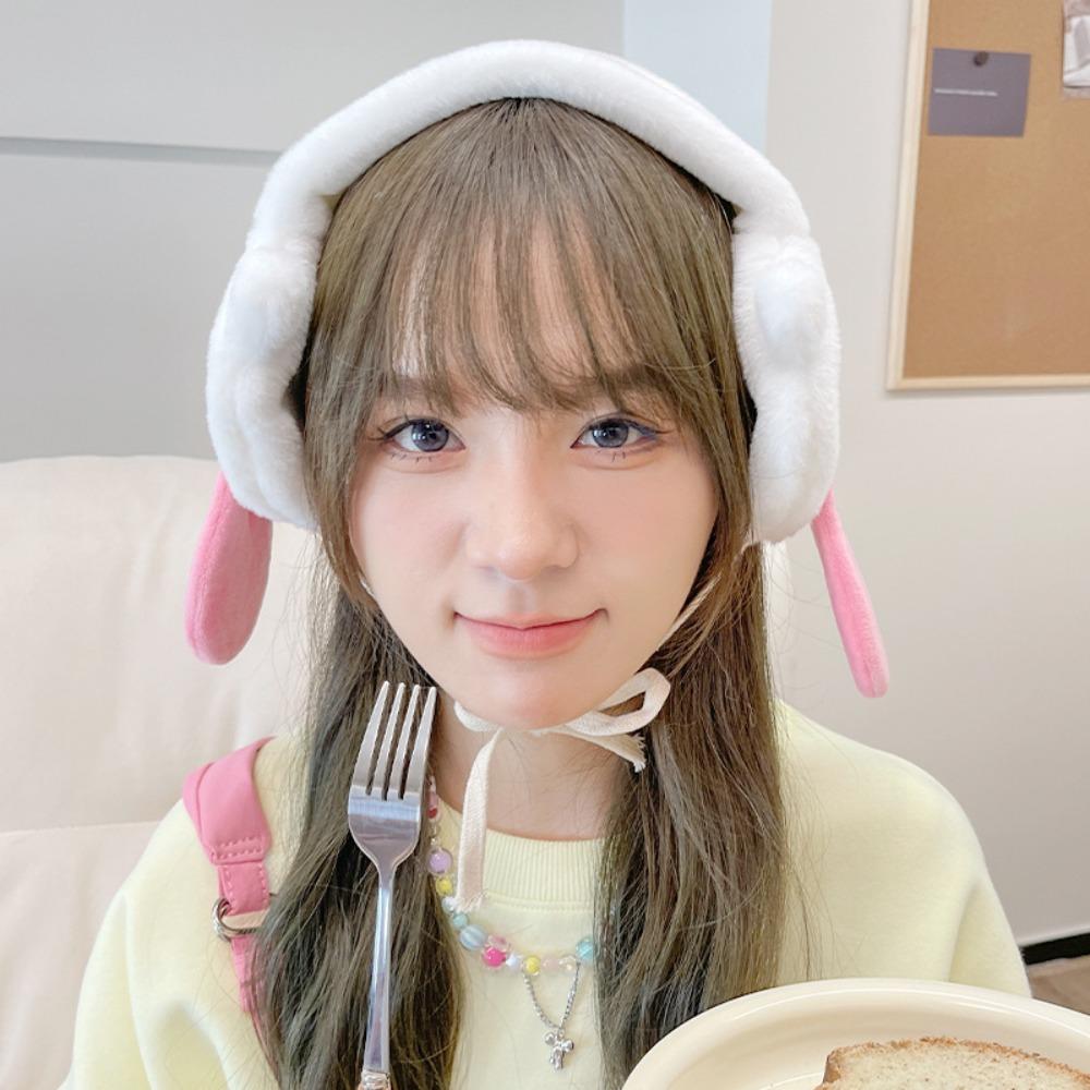 

Warm Ghost Plush Earmuffs Cartoon Couple Halloween Gifts Kawaii Funny Ear Protection Autumn Winter білий