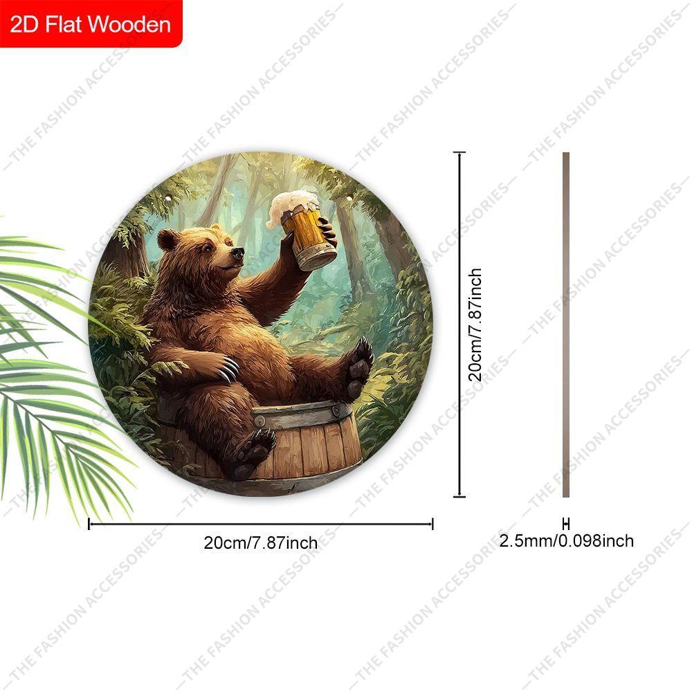 2D Flat Wooden Hanging Decorative Signs, Family Wall or Door Decoration, Garden Decoration, Housewarming Gifts for Friends