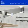 Women's Clothing Wall-Mounted Display Rack – Stainless Steel Brushed Side Hanging Shelves