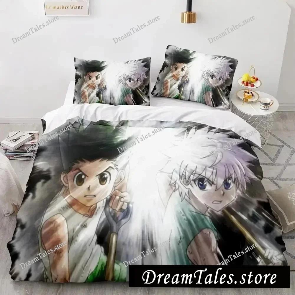New 3D Print Home Textiles HUNTER×HUNTER Bedding Set Single Twin Full Queen King Size Bed Set Adult Kid Bedroom Duvet Cover Sets