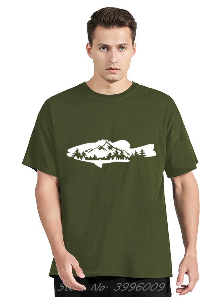 Summer Men T Shirt Street Style Retro Hiphop Fish Cartoon T-shirt Fashion Top Fisherman Vintage Oversize TShirt Streetwear