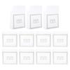 12 Pièces Petites Boîtes Transparentes Boîte d'Emballage Bonbons pour Friandises Chocolats Biscuits Boîte Transparente Cadeau de Mariage Fête