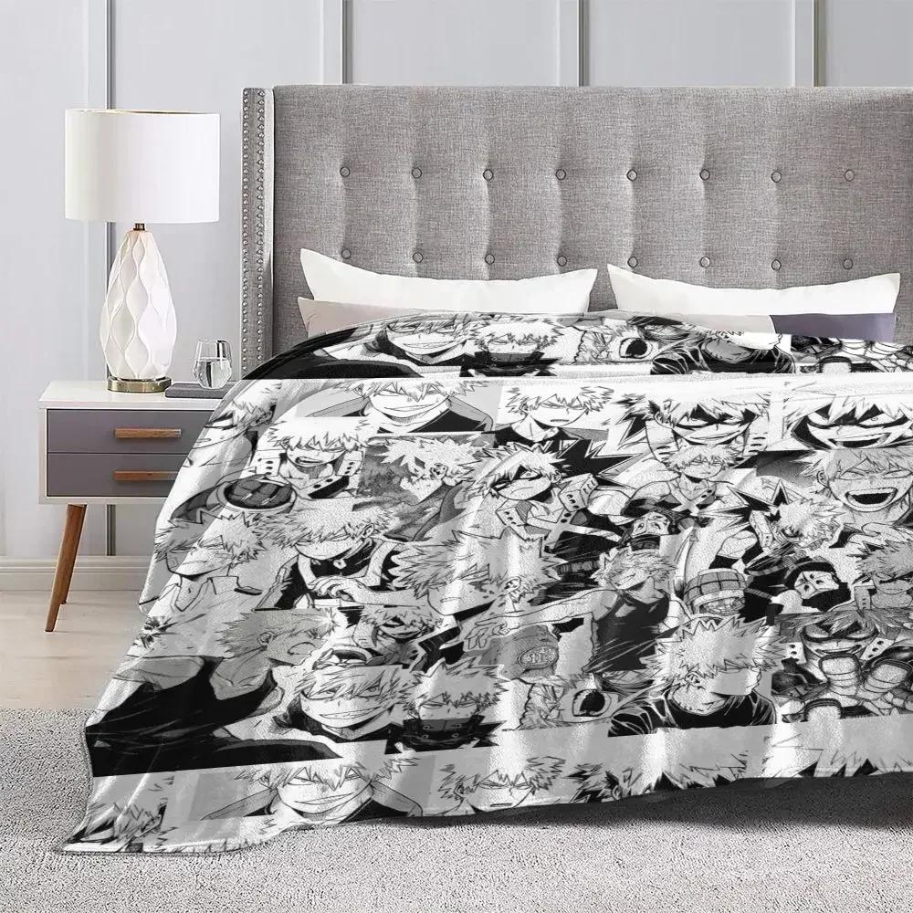 Katsuki Bakugo Fuzzy Blanket My Hero Academia Boku No Hero Academia Throw Blankets for Home Quilt Bedspread