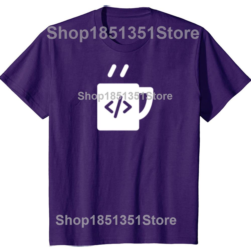 Funny JavaScript Code Coffee Developer Programmer Tshirts Men Womens Fashion Casual Tshirt 100 Cotton Loose Oversized T Shirt