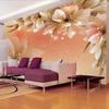 Modern Simple Home Decor 3D Stereo Flower Photo Mural Living Room Bedroom TV Background Non-woven Embossed Wallpaper Custom Size