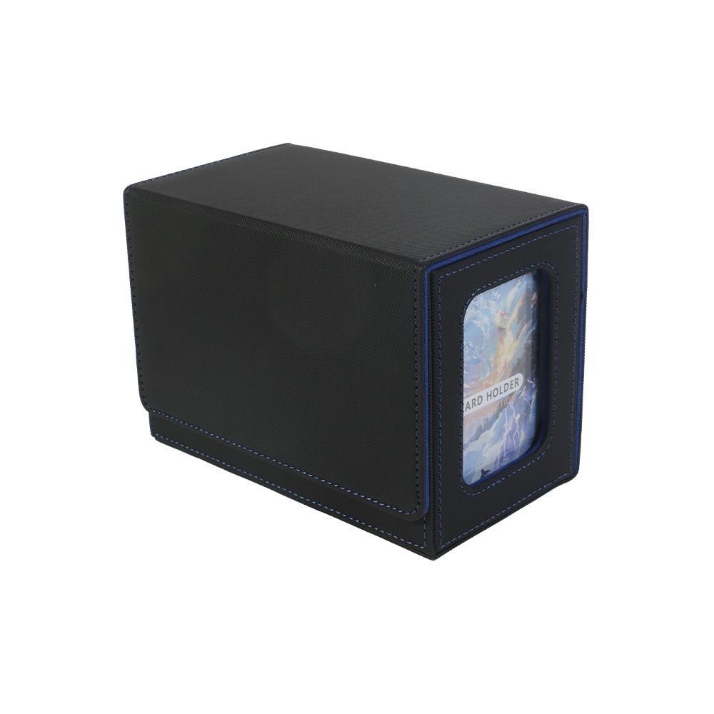Premium PU Leather Magnetic Card Storage Box for MTG Commander