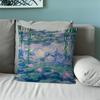 Seerosen Claude Monet Kissenbezug für feine Kunst Sofa Wohnzimmer Schlafzimmer Kopfteil Rückenlehne Kissen Quadratisches Kissen Nickerchenzeit