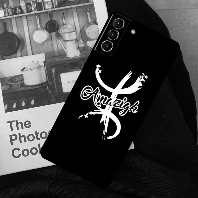 Amazigh Berber Symbol Phone Case For Samsung Galaxy S24 Ultra S22 S23 S20 S21 S24 FE S9 S10 Plus Note 10 20 Ultra