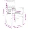 VidaXL Chaises de jardin empilables lot de 6 56,5x57,5x91 cm bois teck 3157902