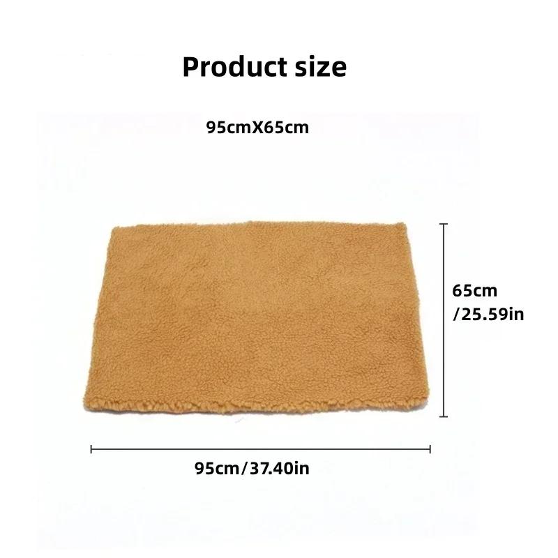 Haustiermatte Selbsterwärmende Decke Rutschfeste Katzenunterlagen Waschbare Zwingerunterlage Sofakissen Teppich Haustierbedarf für Mittelgroße Kleine Hunde und Katzen