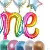 Aluminum Latex Balloons Set 1st Birthday