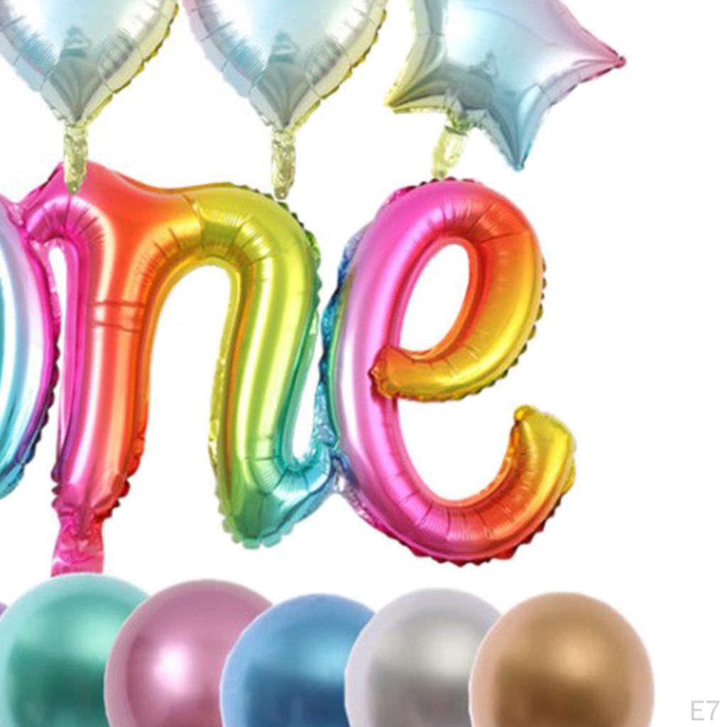 Aluminum Latex Balloons Set 1st Birthday