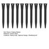 Carbon Steel Garden Stakes 10Pcs 12" Landscape Edging Stakes, Heavy Duty Anchoring Spikes, Pet Fence Ground Spikes Border for Outdoor Lawn Terrace