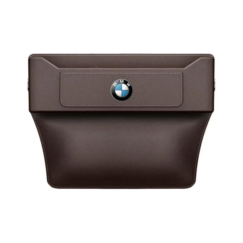 Pre BMW Organizér na medzeru v autosedačke Multifunkčný kožený úložný priestor Pre BMW X1 X3 X5 X6 X7 1 3 5 6 7 Séria G20 G30 G11 F15 F16 G01 G02