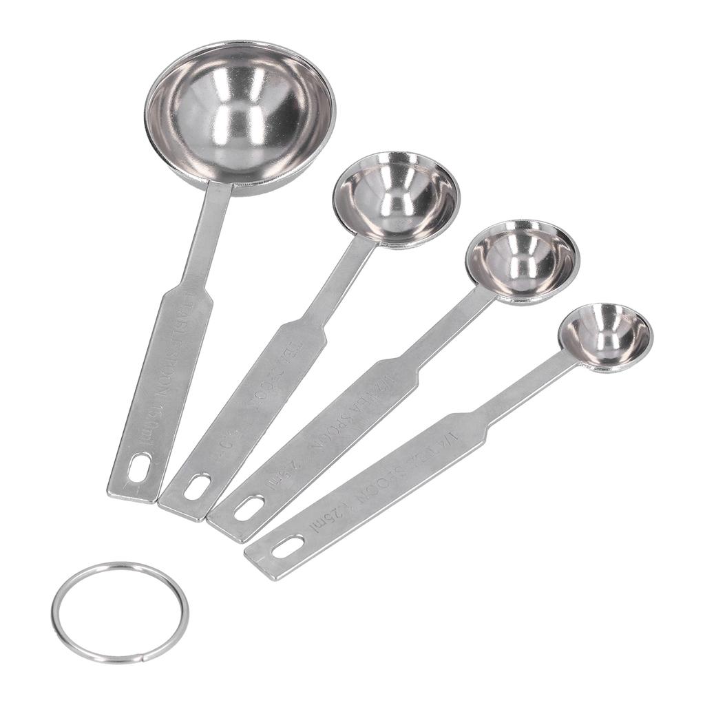 Stainless Steel Measuring Spoon Houehold Coffee Milk Spoon Kitchen Tools for Home4Pcs Set