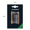 ROCKBROS Mini Attrezzo Pieghevole per Bicicletta Manutenzione e Riparazione Esagonale Alto Facile per Strada e Cross Uso di Emergenza Multi-Attrezzo, Dimensioni, Portatile,