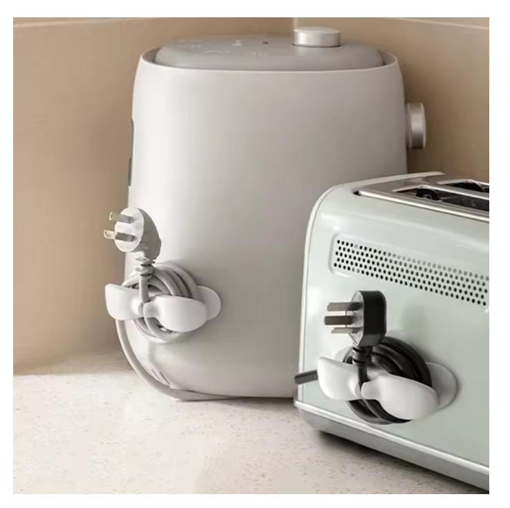2026 Kitchen Storage Wire Winder Household Traceless Plug Fixed Power Cord Organizer Wire Cable Management Home Storage Tools