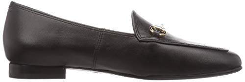 Unleaf Women's Flat Loafers, Black, Size 23.0 cm, 2E