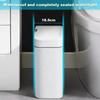 Neuer intelligenter Badezimmer-Mülleimer Automatische Beutelung Elektronischer Mülleimer Weiß Berührungslos Schmal Intelligenter Sensor Mülleimer Smart 15L