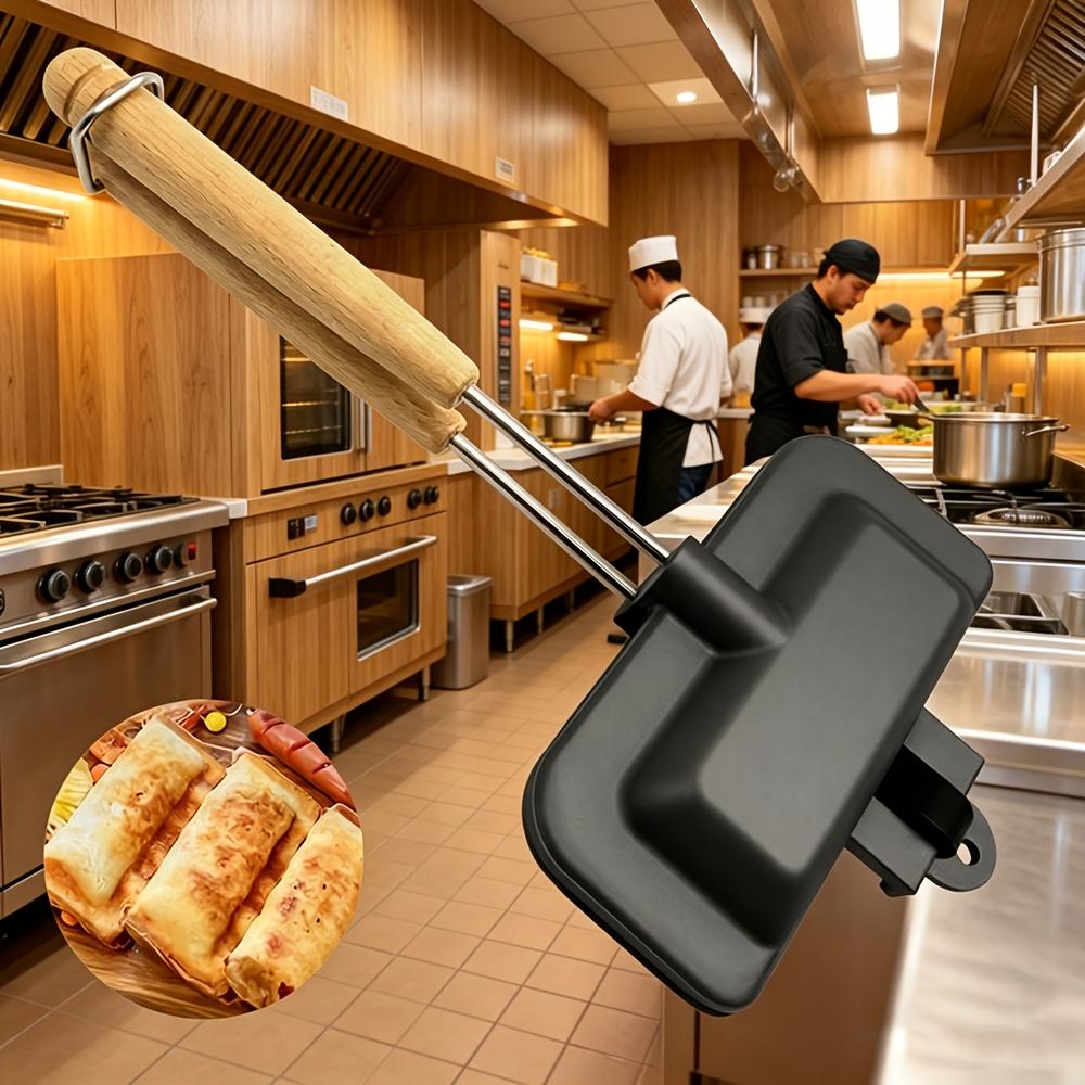 Non-stick Sandwich Pan, Aluminum, Double-sided Heating, Square