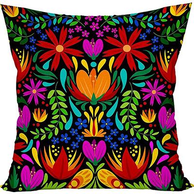 Composite Dragonfly Flower Dahlia Throw Pillow Case Linen Square Cushion Cover Home Sofa Decorative Pillowcase