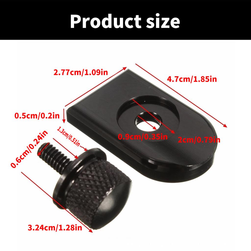 Hliníkový úchyt šroubu sedla Kryt knoflíku pro montáž šroubu Odolný proti korozi Knoflík pro montáž sedla Motocyklové příslušenství pro Harley