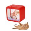 5 Farben Fischbox mit Licht, kreatives, abnehmbares Mini-Gehäuse, Aquarium-Aquarium-Zubehör