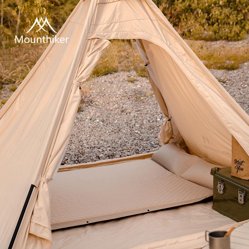 Mountain Guest Terra Inflatable Camping Mat with Pillow - Moisture-Proof Air Nozzle Sleeping Pad