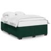 Bed Frame without Mattress Dark Green 140 x 190 cm Velvet