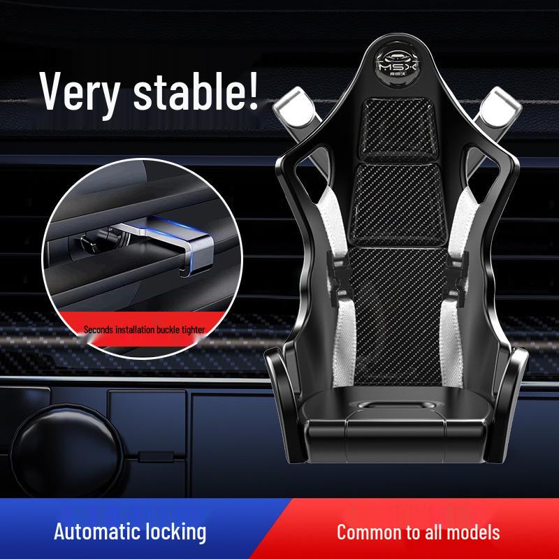 2024 Universal Racing Seat Car Phone Holder Vent Mount