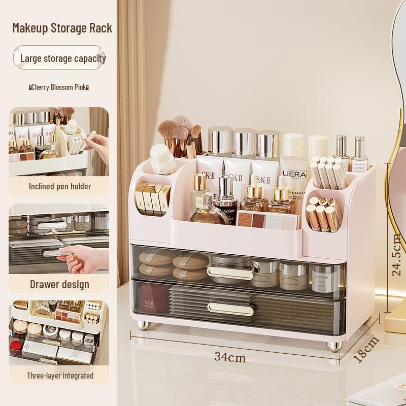 Kosmetischer Organisator: Make-up-Pinsel, Lippenstift, Lidschatten & Schreibwaren Aufbewahrungsröhre