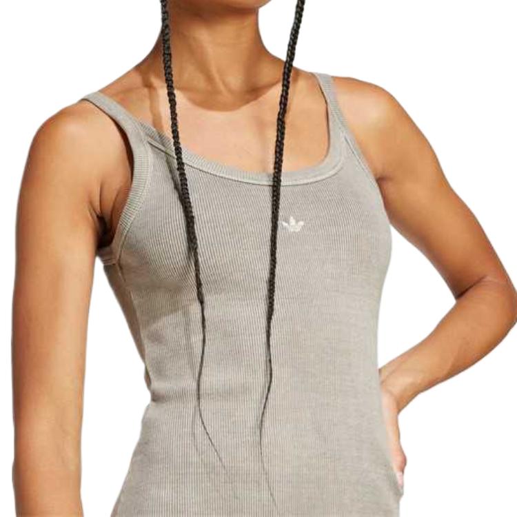 adidas Originals Slip Dress Women's Pebble Silver Gray JC7548