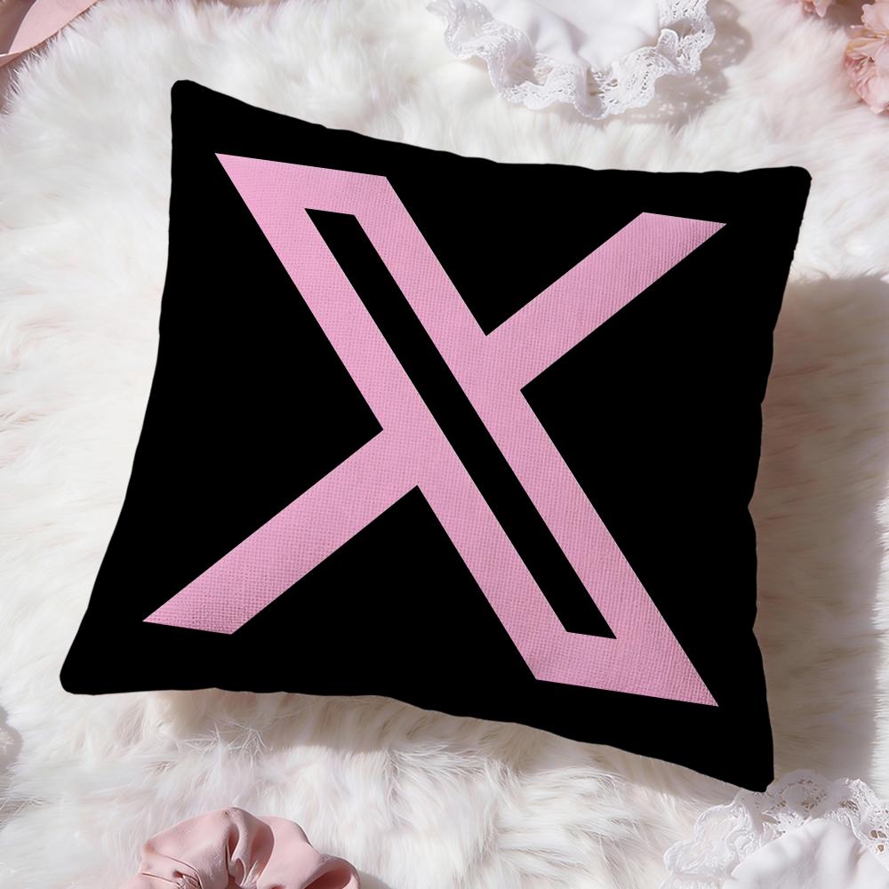 classic logo Twitter Cushion Cover Premium Comfort Reversible Pillow Cove -Two in One Design for Any Room & Car Interior