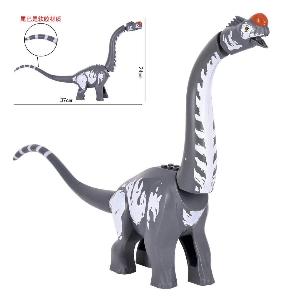 2025 New Jurassic Dinosaur Titanosaurus Animals DIY Assembly Blocks brachiosaurus Building Block Set Block Bricks Kid Dino Toys Playsets For Children