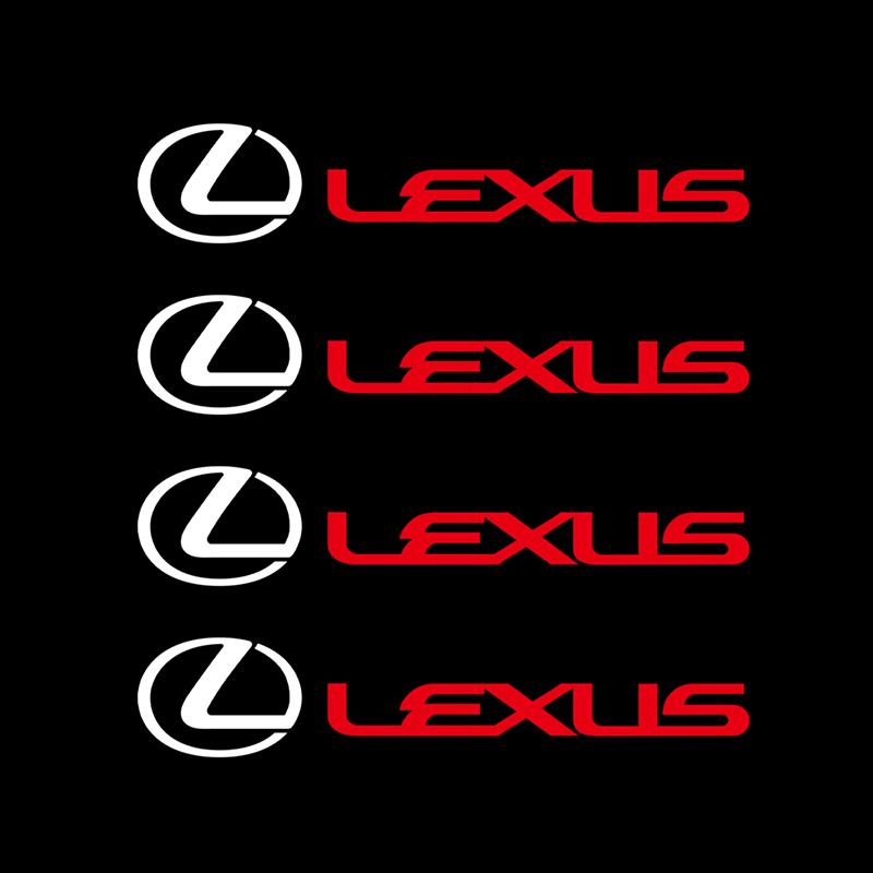 FIWB3 2/4PCS Car Stickers Vinyl Styling Art Car Sticker Creative Auto Decal For Lexus CT200h F sport ES LS IS GS LC RC GC RX UX NX LX