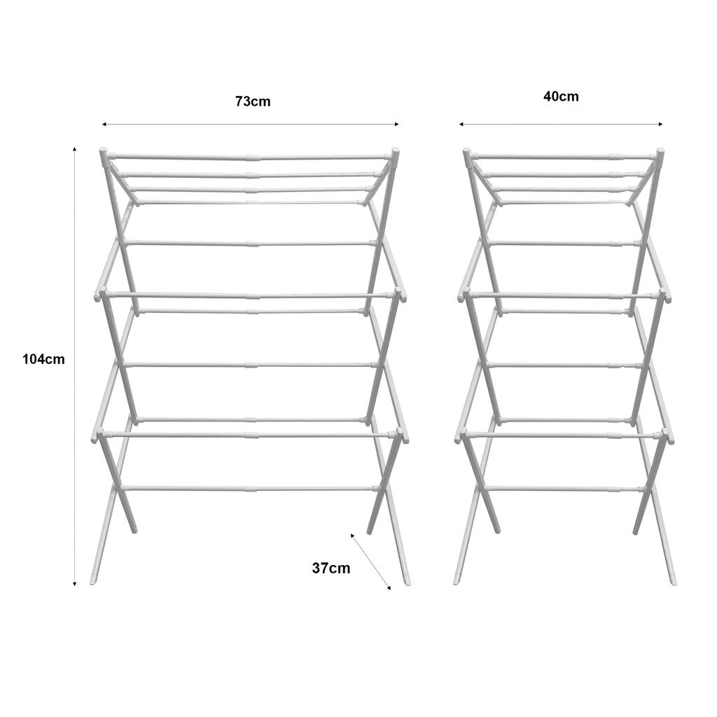 Tendedero Plegable Extensible 3 Alturas Fold | Gran Superficie de Secado