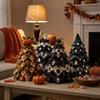 Vintage Quilted Christmas Tree Kit Pumpkin Ghost DIY Patchwork Tabletop Tree Set  Halloween Party